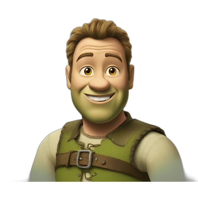 shrek as rick asley emoji