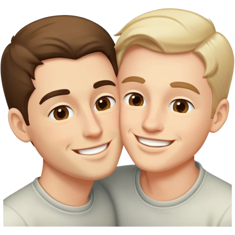 Big men making out emoji