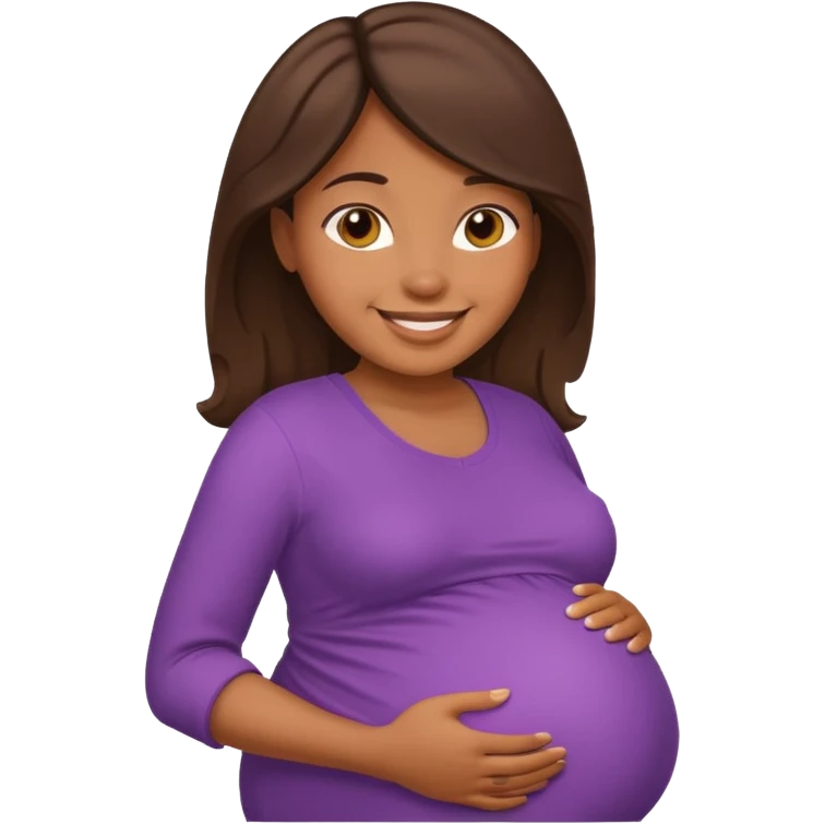 pregnant woman  medium brown skinemoji emoji