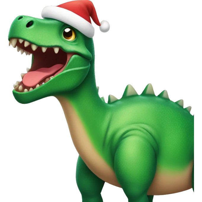 Christmas Dinosaur  emoji