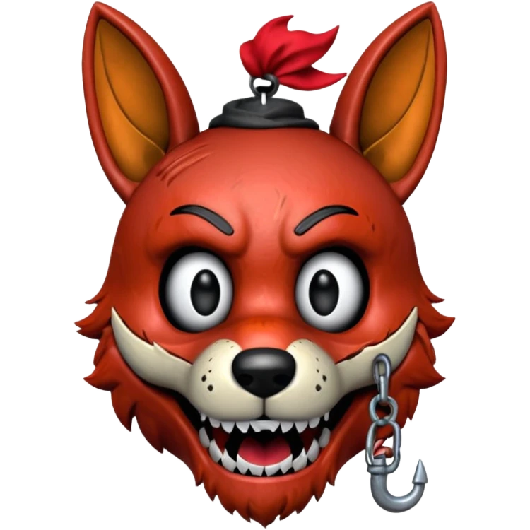 The head of Foxy of five nights at Freddy emoji