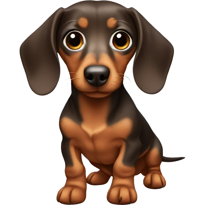 Mini dachshund emoji