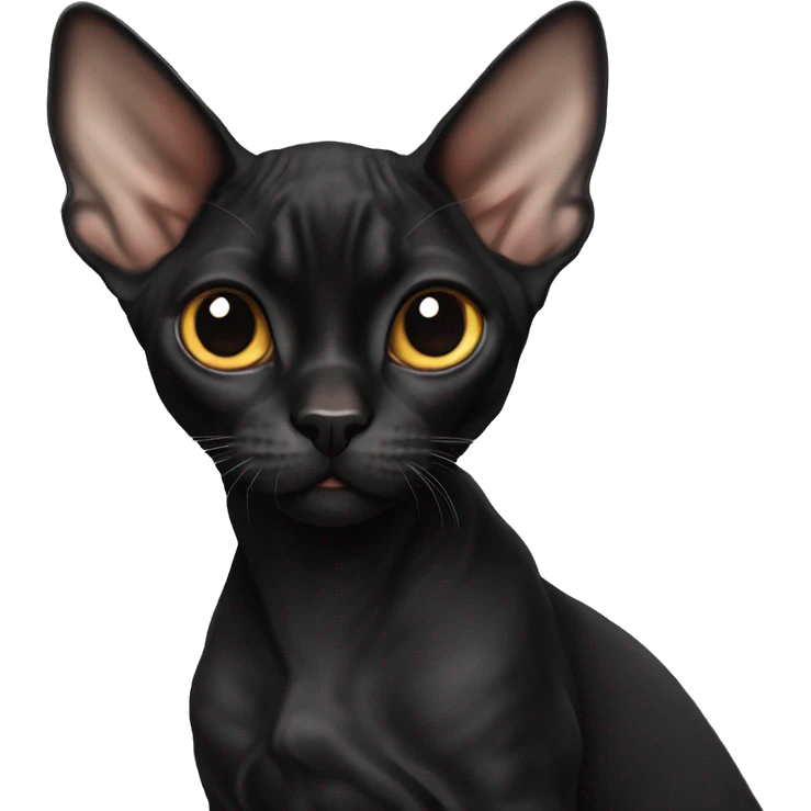 Black Devon Rex emoji