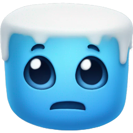 blue marshmallow emoji