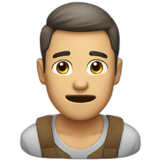 man saying no emoji
