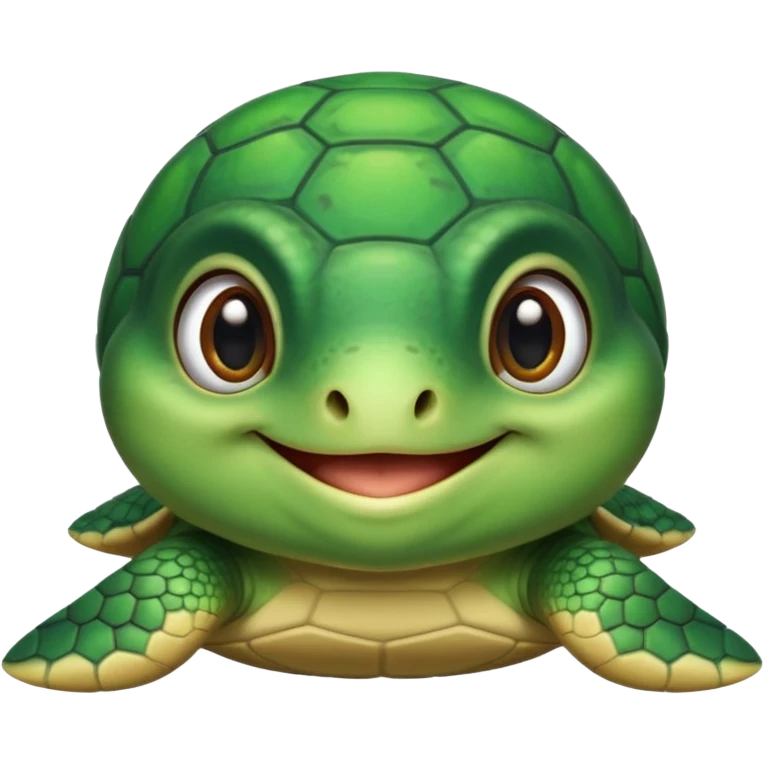 a cute little turtle from the cartoon emoji