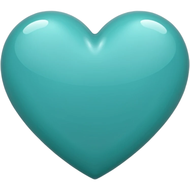 Teal heart emoji