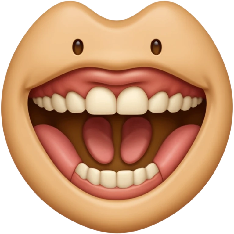 speaking mouth or symbol for speech, neutral emoji