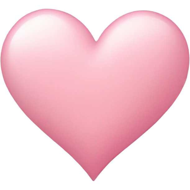soft pink heart emoji