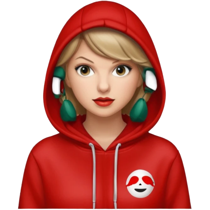 taylor swift with la casa de papel hoodie  emoji