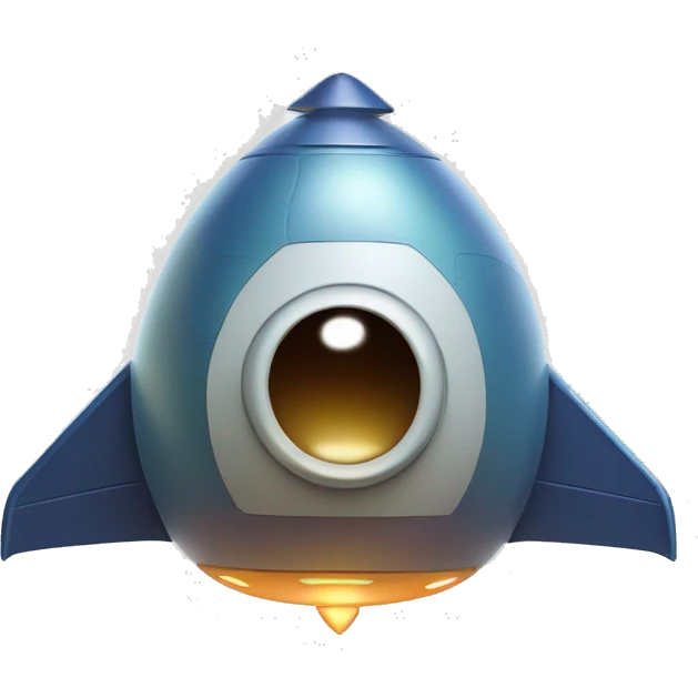 Flying alien spaceship rocket ship shaped birdhouse emoji