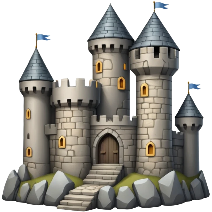 old castle emoji