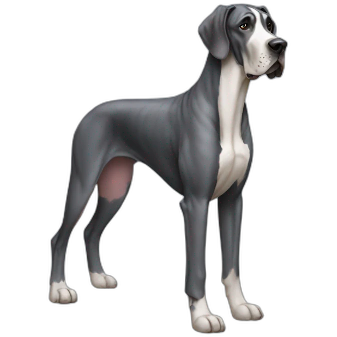 Great Dane full body emoji
