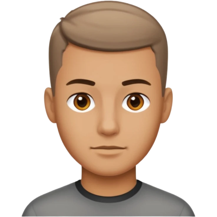 crew cut shorter hair emoji