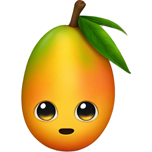 mango with a human face  emoji