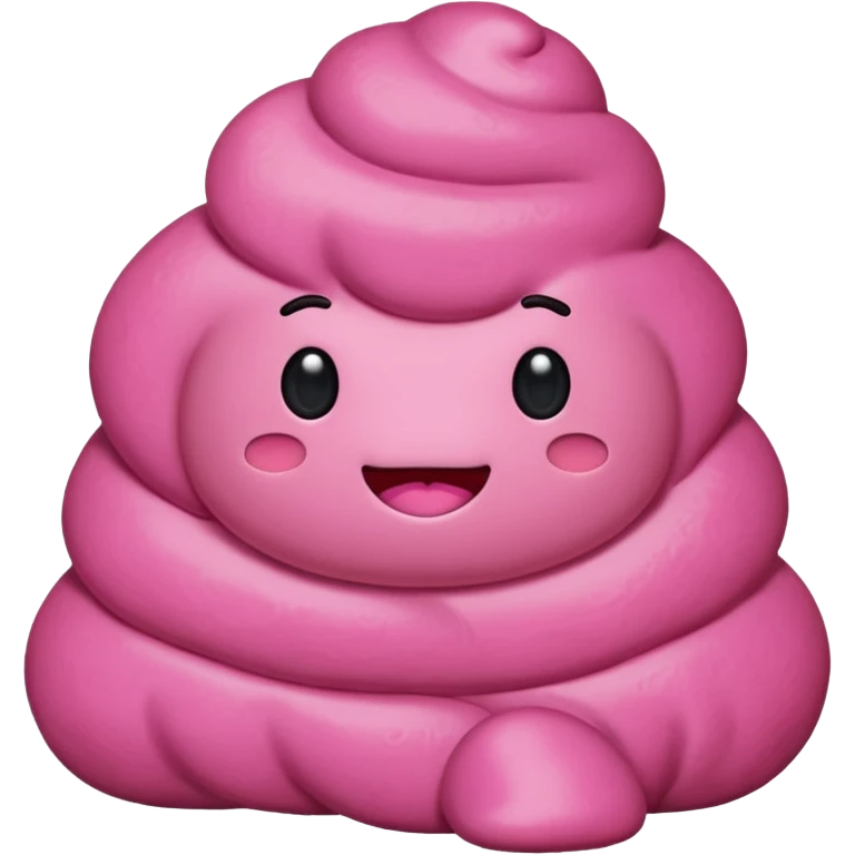 pink poo emoji