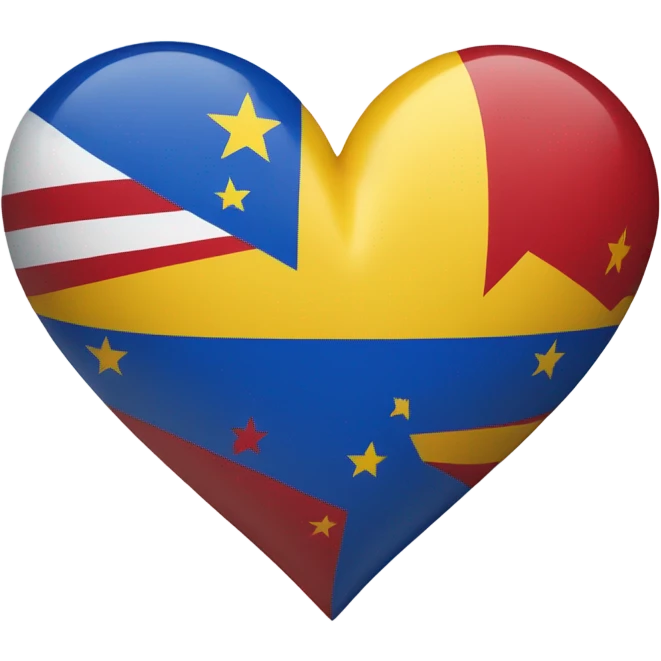 heart emoji with the venezuelan flag emoji