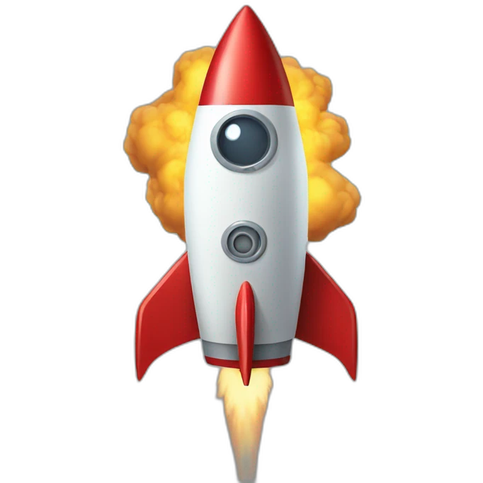 rocket angry emoji