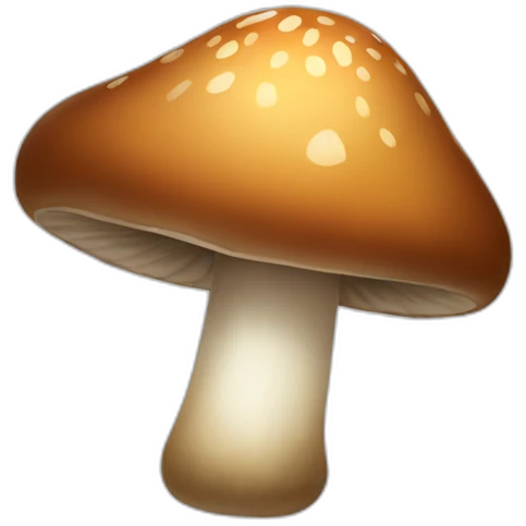 a brown mushroom emoji