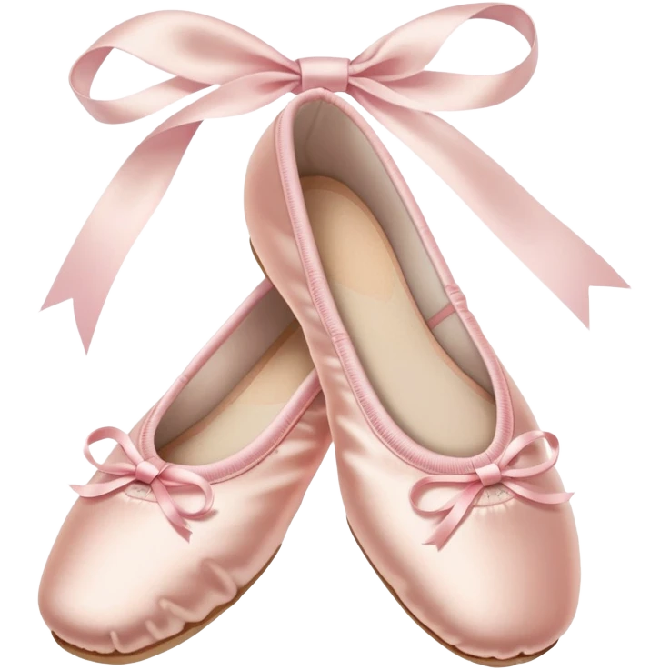 Pale pink ballet shoes emoji
