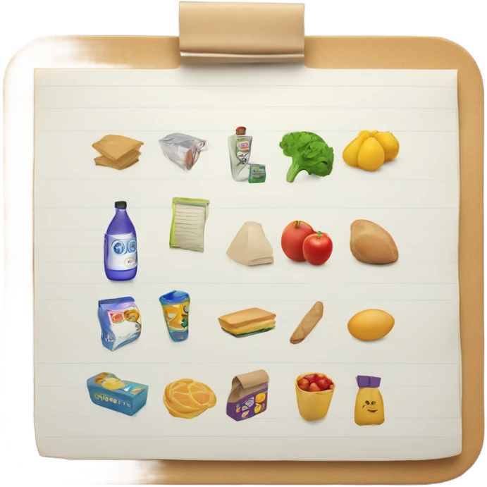 Shopping list emoji