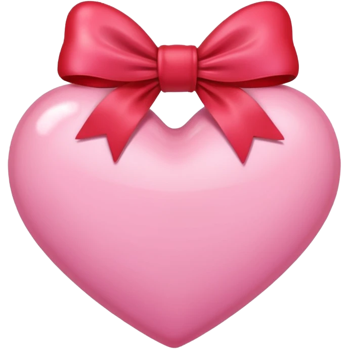 A pink heart with bow emoji