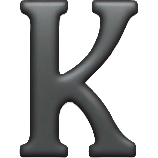 Sing of lettre "K" emoji