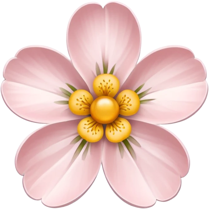 white sakura flower with a woven texture emoji