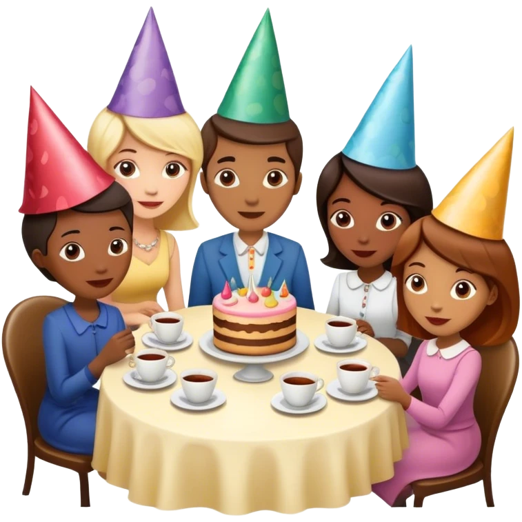 tea party in a coffee shop  emoji