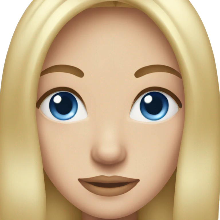 Blue eyed woman  emoji