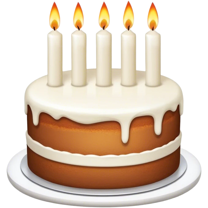 Cake with two candles that say “30” emoji