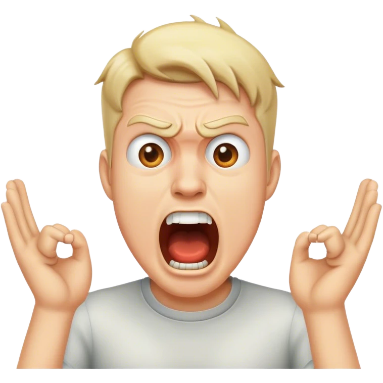 Trump yells emoji