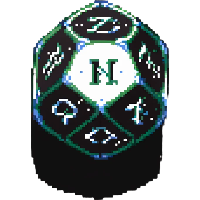 single hundred-sided die d100 emoji