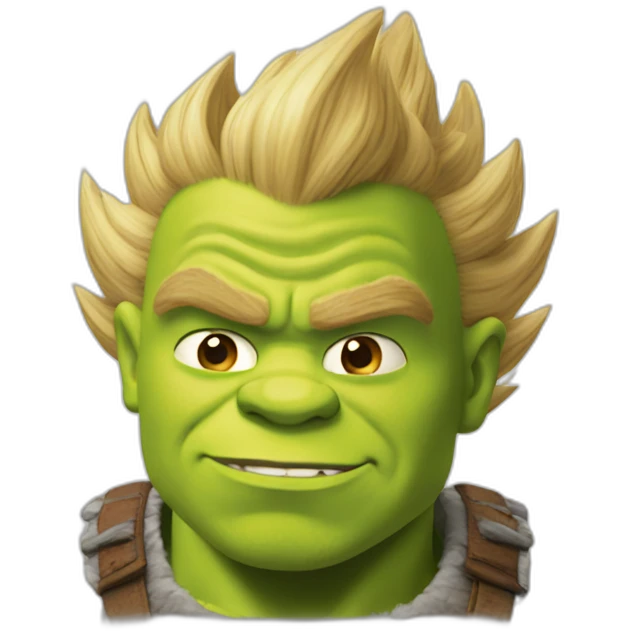 Shrek super Saiyan emoji