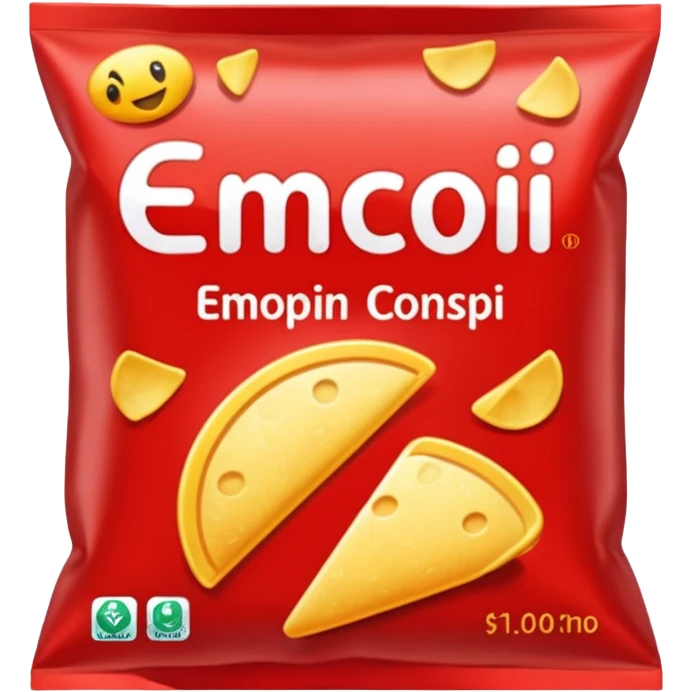red pacaged chip without writing emoji