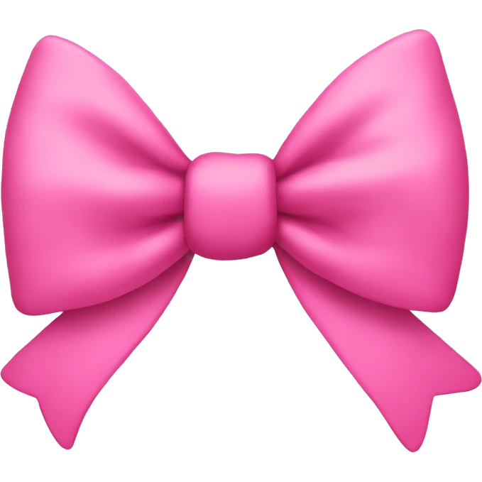 pink bow with hearts emoji