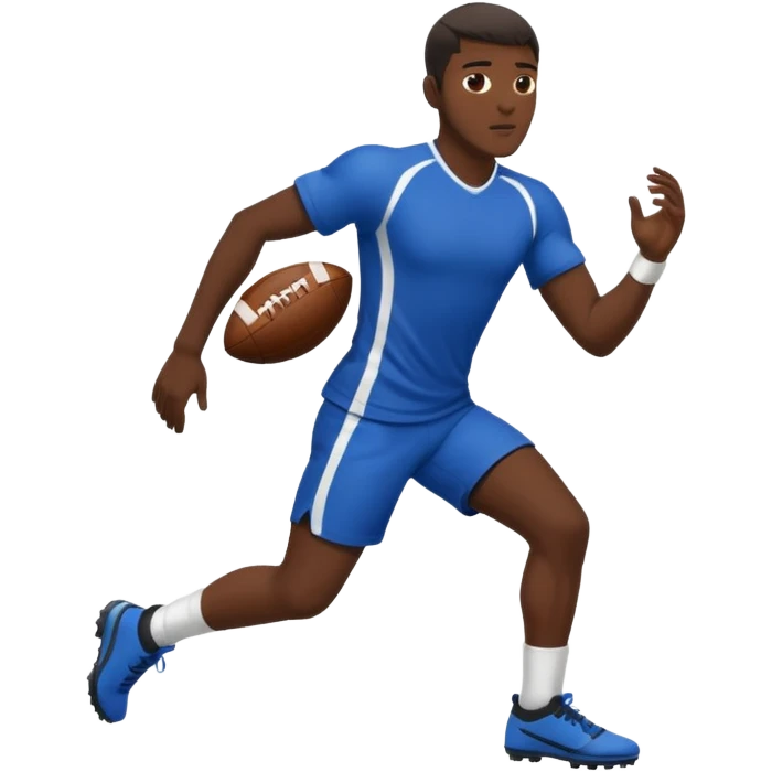 black man futboll emoji
