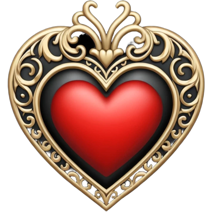 Gothic heart emoji