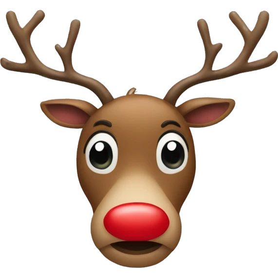 Red Nosed Reindeer emoji