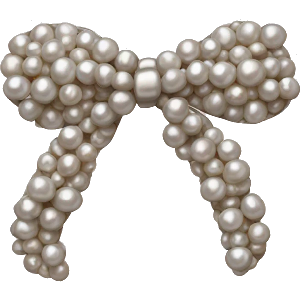 Bow made of pearls emoji