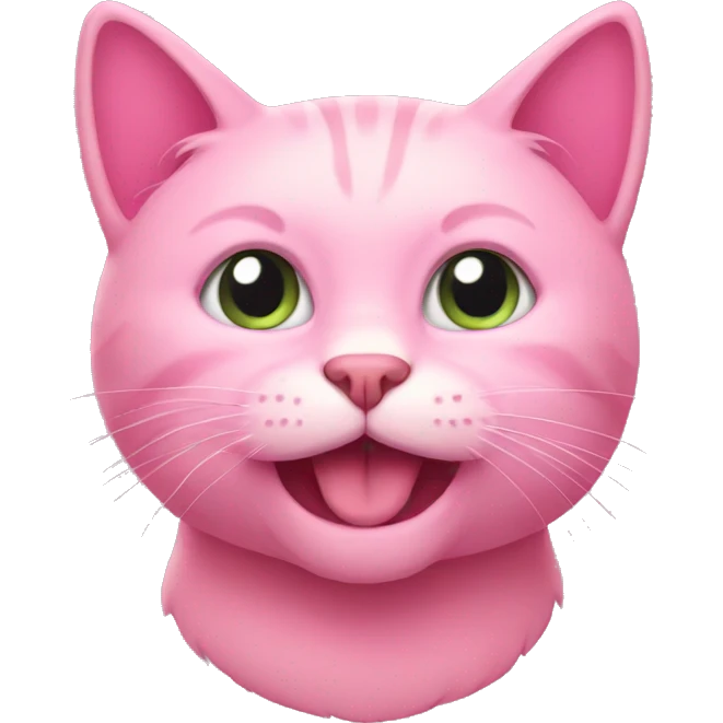 Pink cat emoji