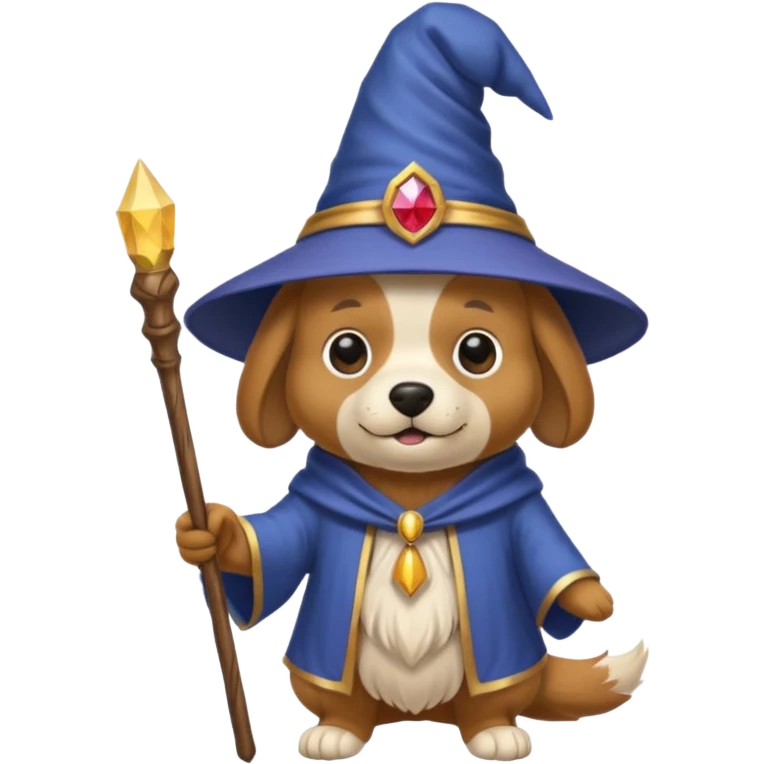 Dog wizard emoji
