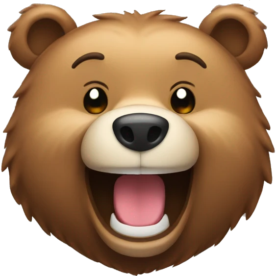 Bear smiling emoji