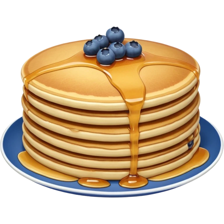 Pancake topped with blueberries emoji