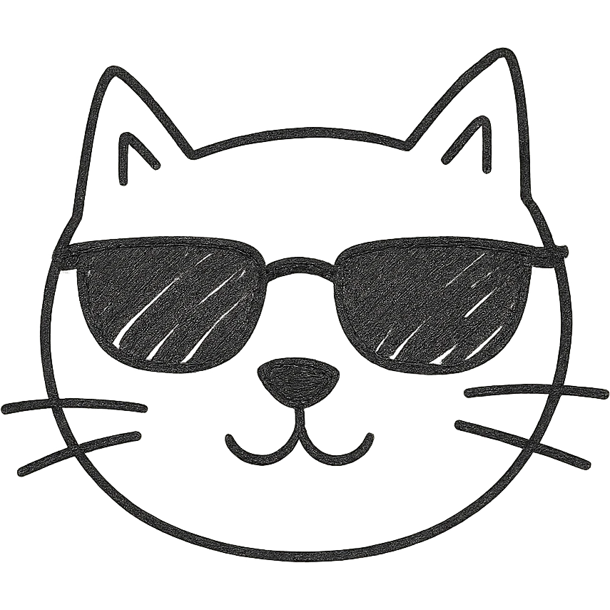 cat wearing sunglasses emoji