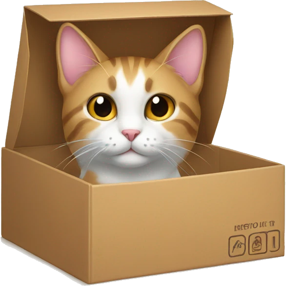 Cat in box emoji