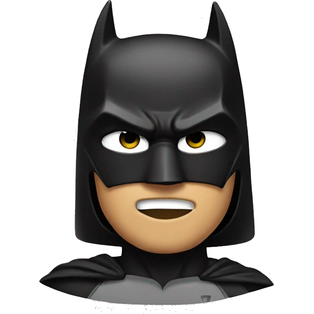 batman with eyeblack emoji