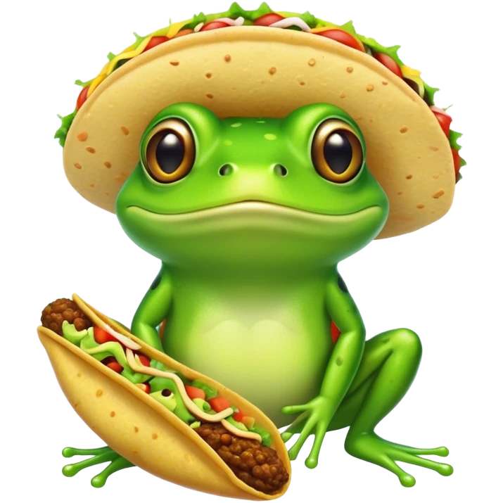 froge with taco emoji