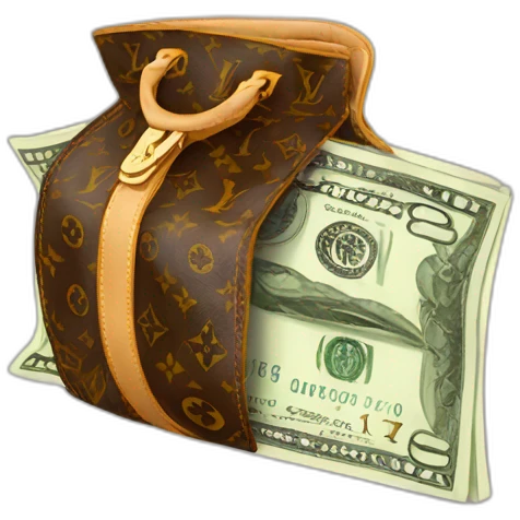 Louis Vuitton money emoji