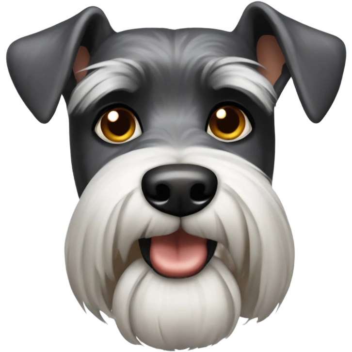A schnauzer dog emoji